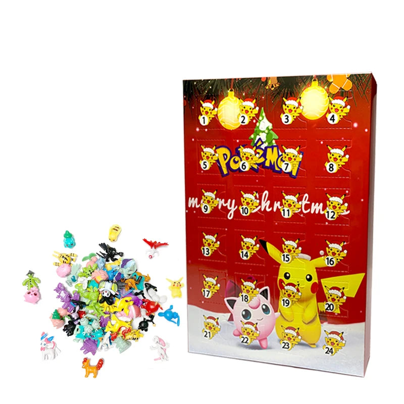 24-Part Pokémon Figures Set – Adorable Kawaii Characters for Advent Joy 0
