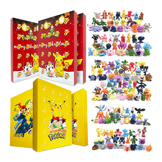 24-Part Pokémon Figures Set – Adorable Kawaii Characters for Advent Joy 1