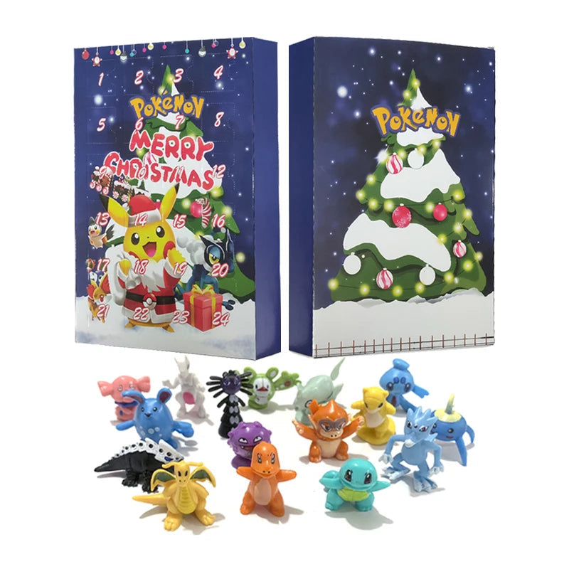 24-Part Pokémon Figures Set – Adorable Kawaii Characters for Advent Joy 3