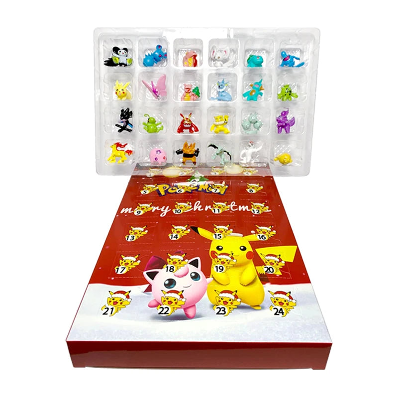 24-Part Pokémon Figures Set – Adorable Kawaii Characters for Advent Joy 4