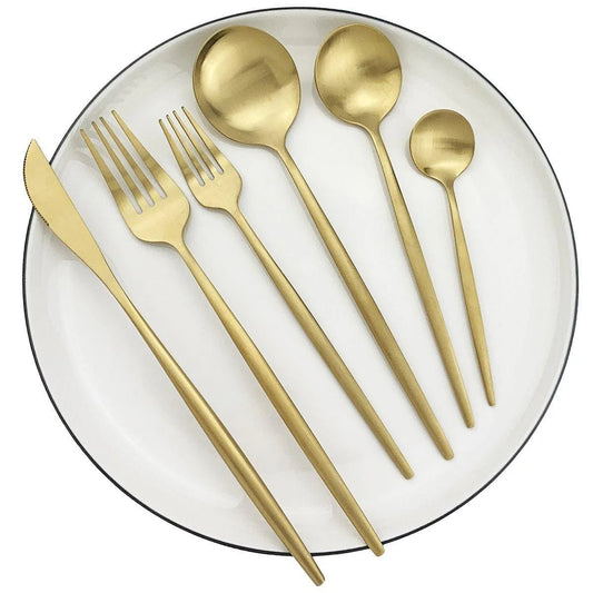30-Part Minimalist Cutlery Set – Sleek Design for Effortless Dining 1