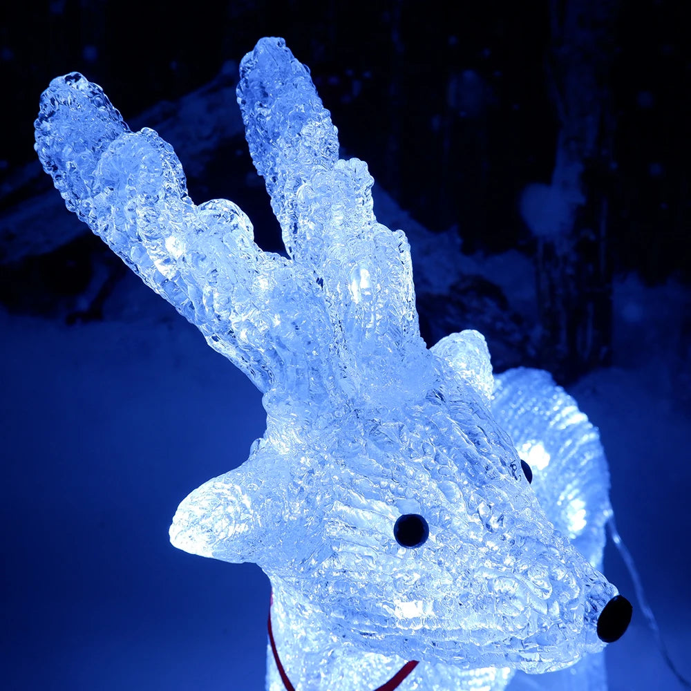 3D Acrylic LED Reindeer Lamp – Magical Glow for Festive Cheer 2