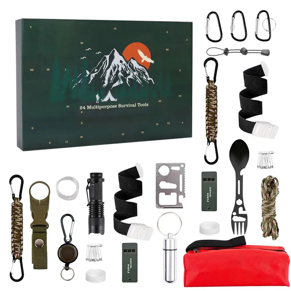 Advent Calendar Survival Kits – 24 Unique Tools for Outdoor Adventures 0