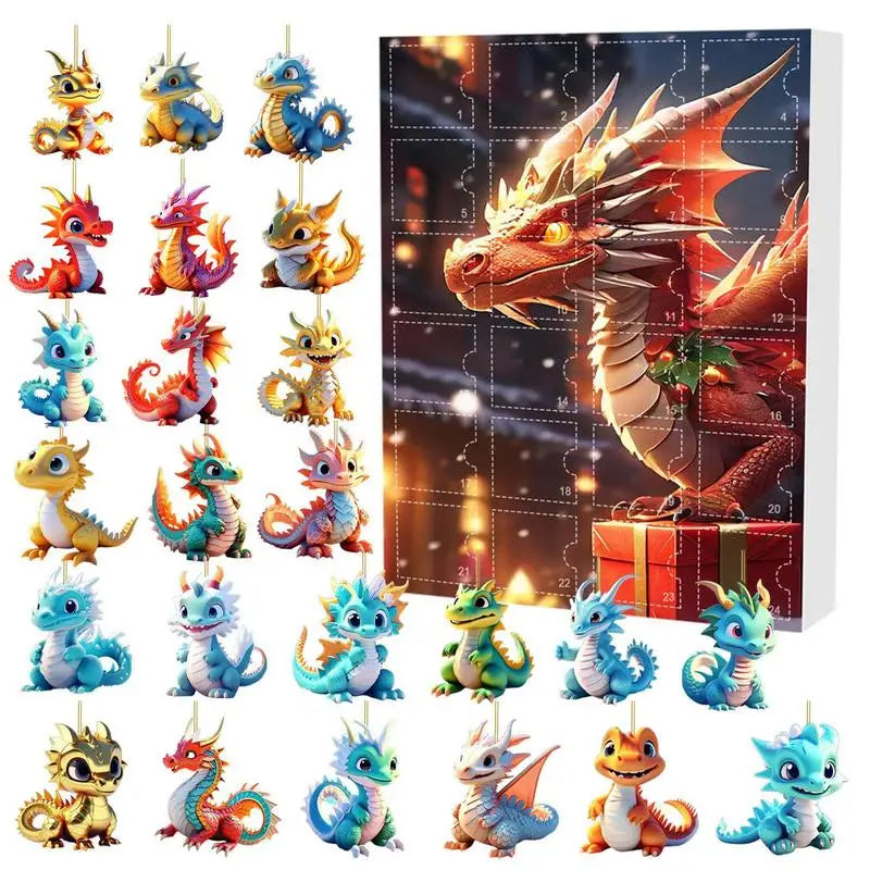 Advent Calendar with Acrylic Dinosaurs – Festive Joy for Young Dino Lovers 3