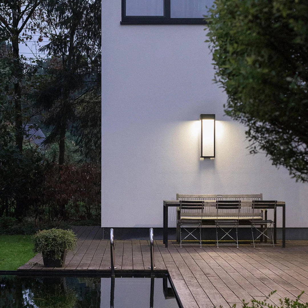 Alcane LED Solar Outdoor Wall Light – Elegant Illumination for Your Garden 2