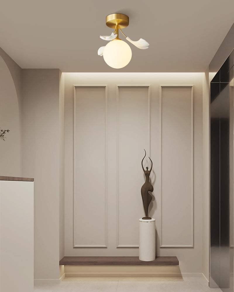 Allanie Gingko Ceiling Lamp – Unique Leaf Design for Serene Illumination 7
