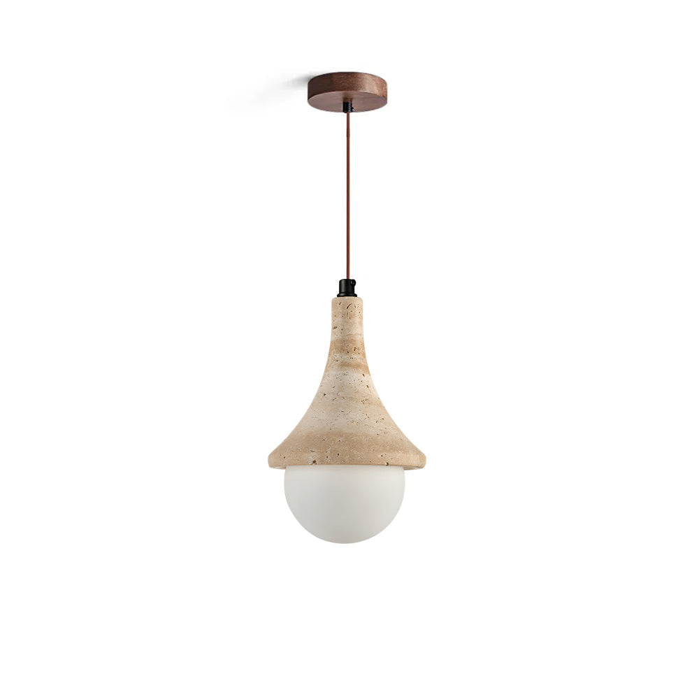 Annadel Pendant Light – Frosted Glass Sphere with Timeless Charm 1