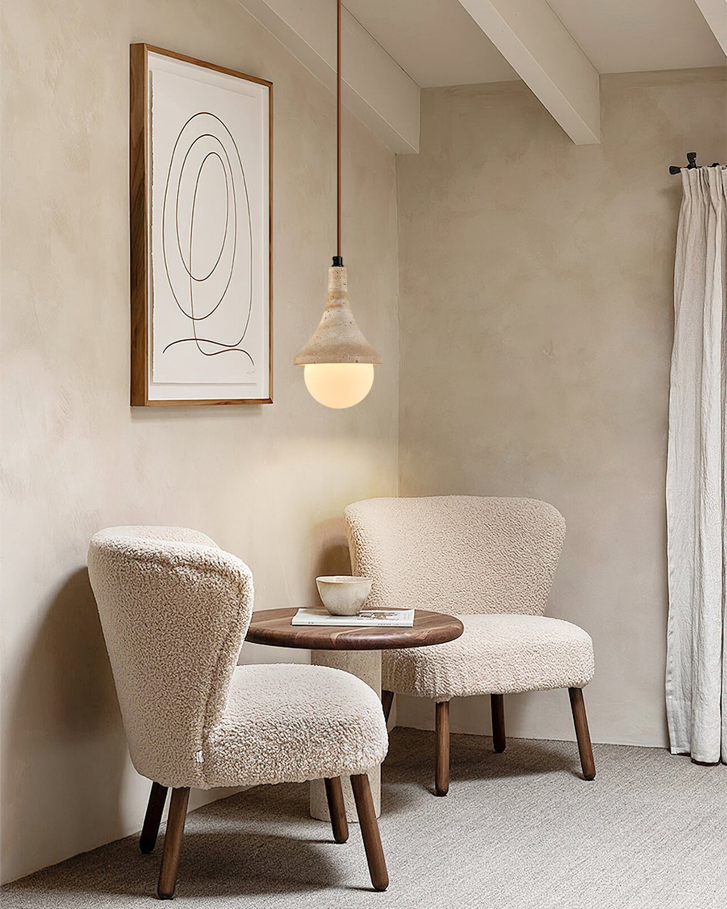 Annadel Pendant Light – Frosted Glass Sphere with Timeless Charm 3