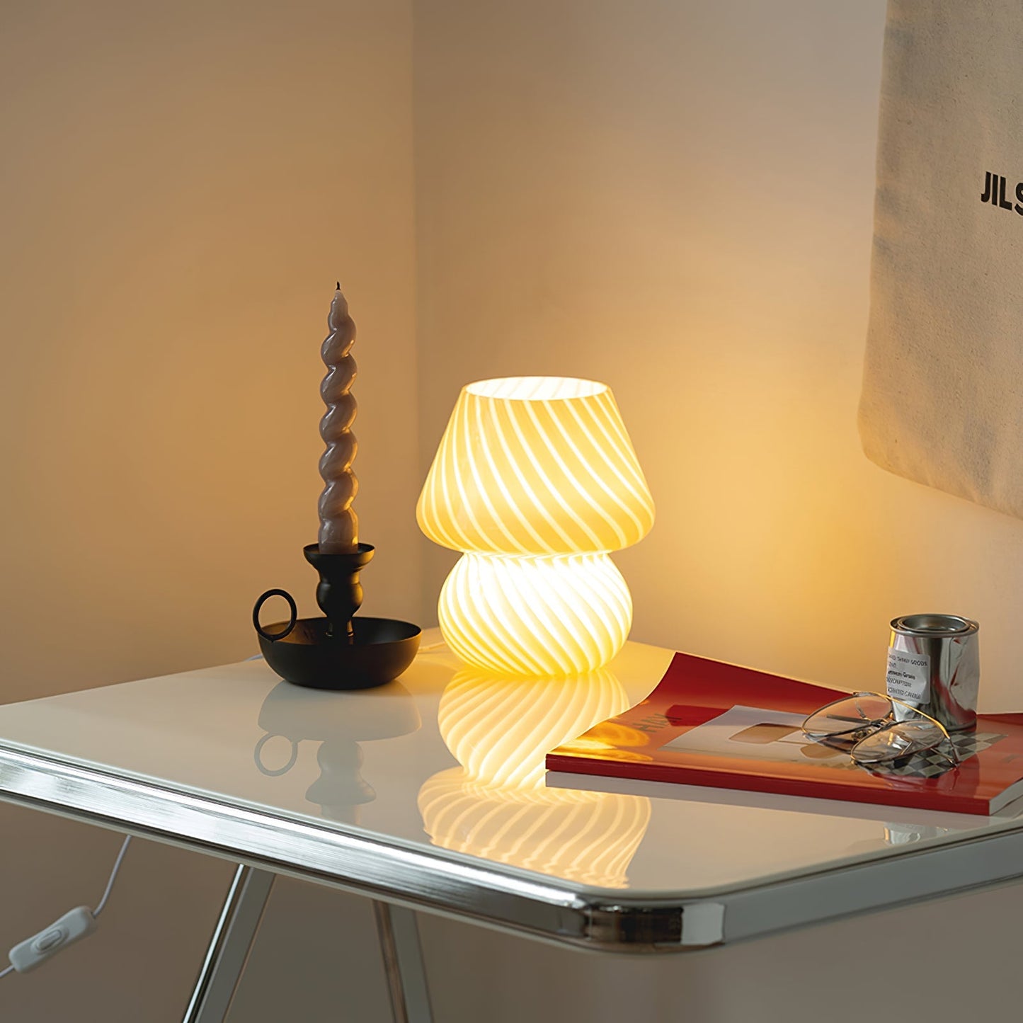 Ansel Glass Table Lamp – Elegant Design for Cozy Spaces 5