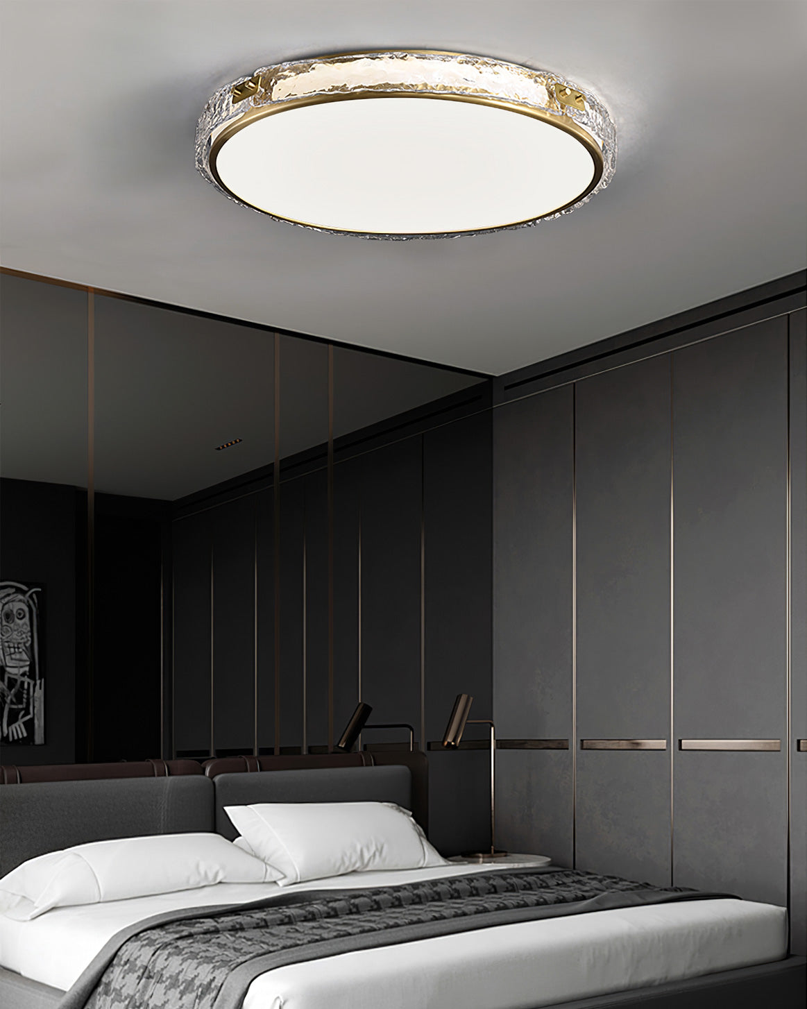 Arlus Ceiling Lamp – Contemporary Elegance with Gold Accents 5
