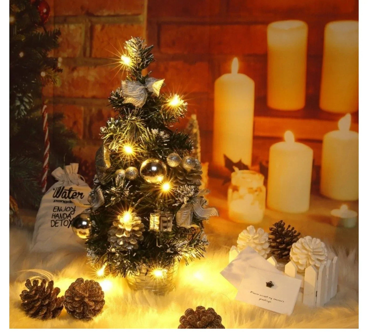 Artificial Christmas Tree 40 cm – Pre Lit Decor for Cozy Celebrations 4