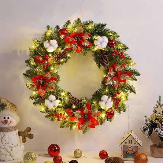 Artificial Christmas Wreath 40 cm – Elegant Decor for Your Front Door 1
