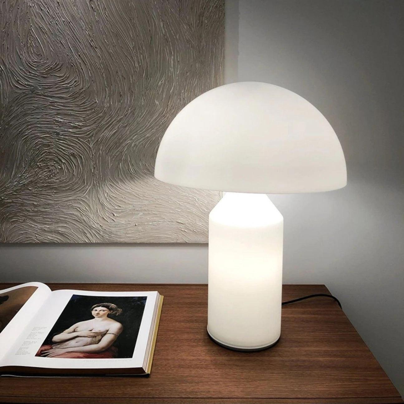 Atollo Glass Table Lamp – Elegant Geometric Design for Modern Décor 8