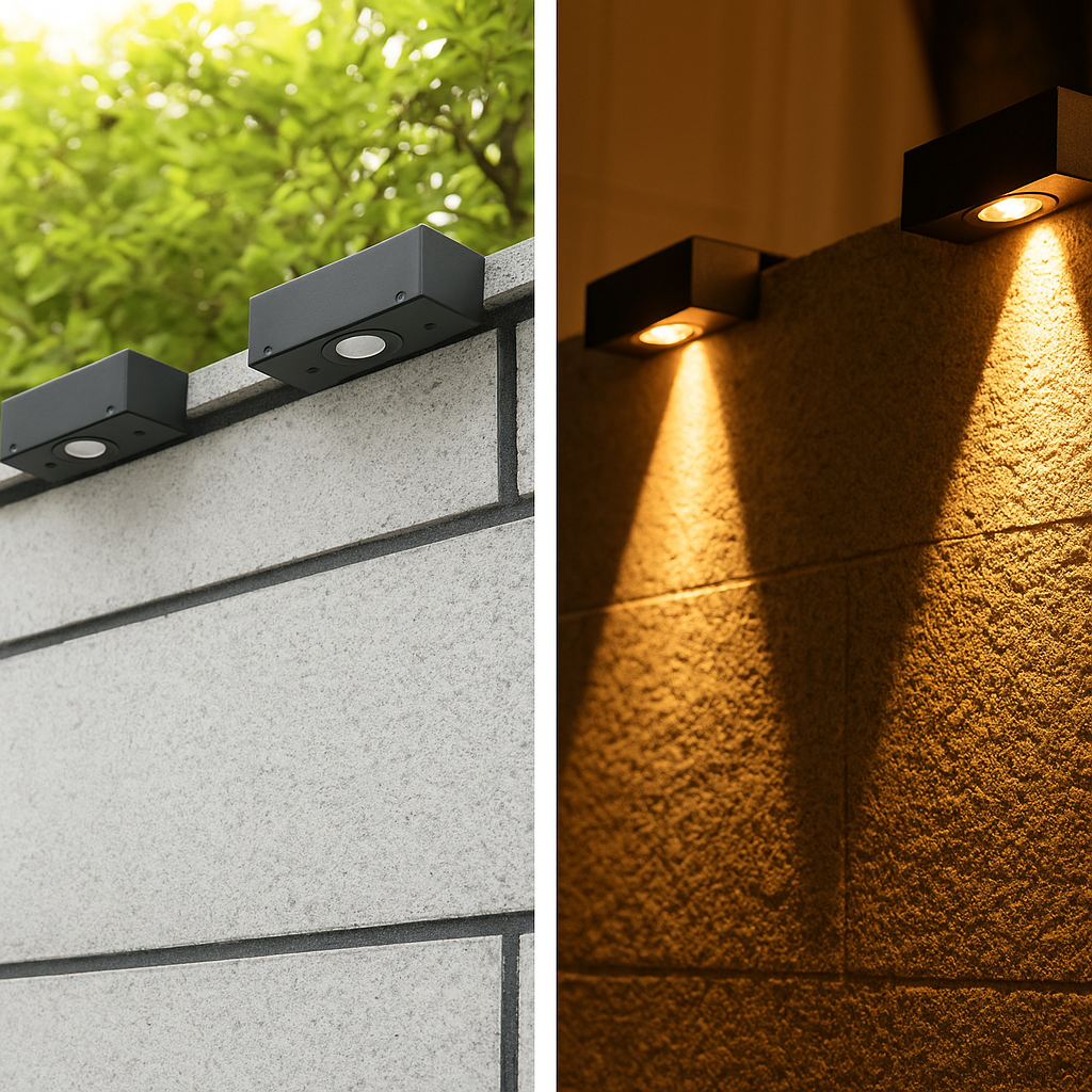 Aurion Solar Wall Light – Effortless Outdoor Illumination Without Wiring 2
