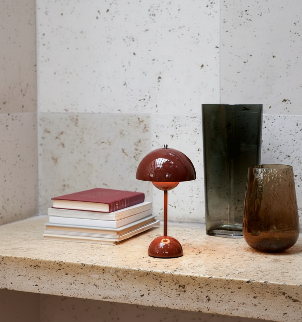 AuroraGlo Table Lamp – Elegant Wireless Design with Dimming Options 4