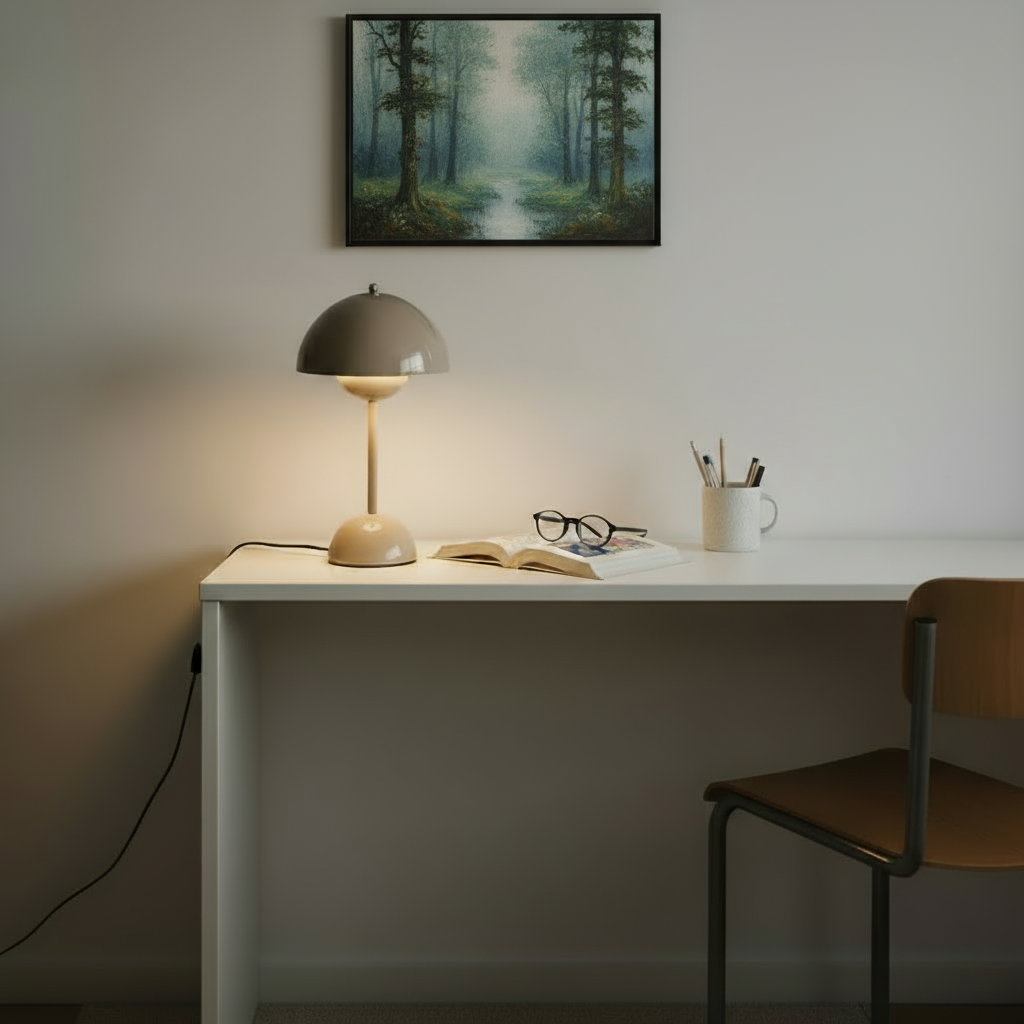 AuroraGlo Table Lamp – Elegant Wireless Design with Dimming Options 7