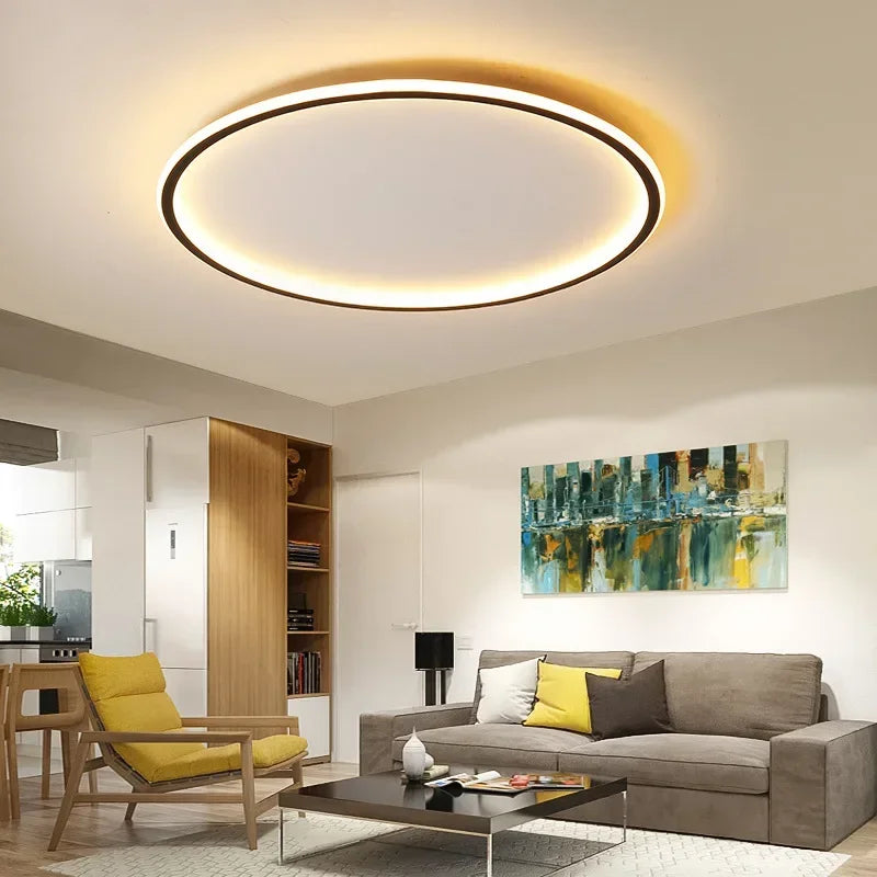 Auroraglobe Nordic Round Ceiling Light – Modern Elegance with Inviting Illumination 3