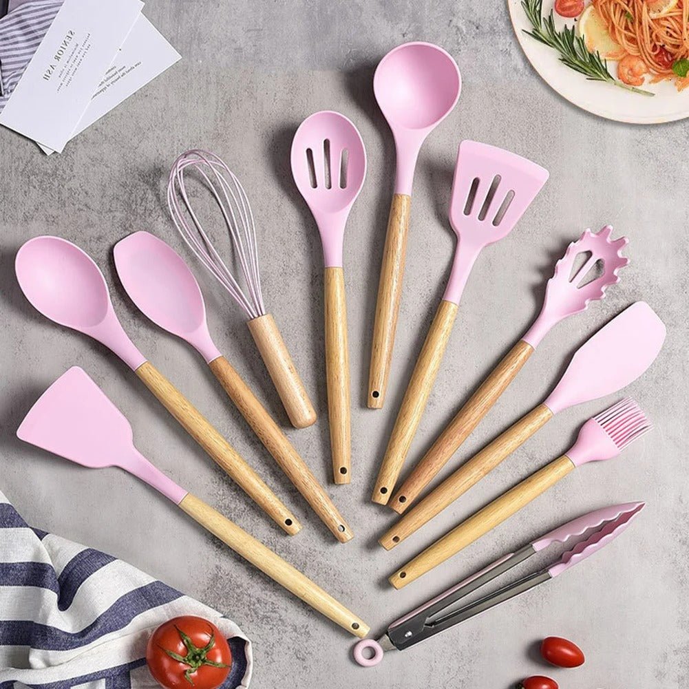 BPA-Free Silicone Cooking Utensils Set – Elegant Kitchen Tools for Safe Culinary Adventures 2
