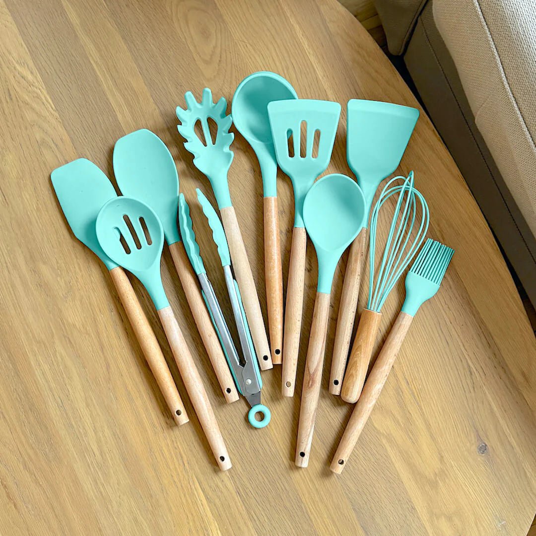 BPA-Free Silicone Cooking Utensils Set – Elegant Kitchen Tools for Safe Culinary Adventures 6