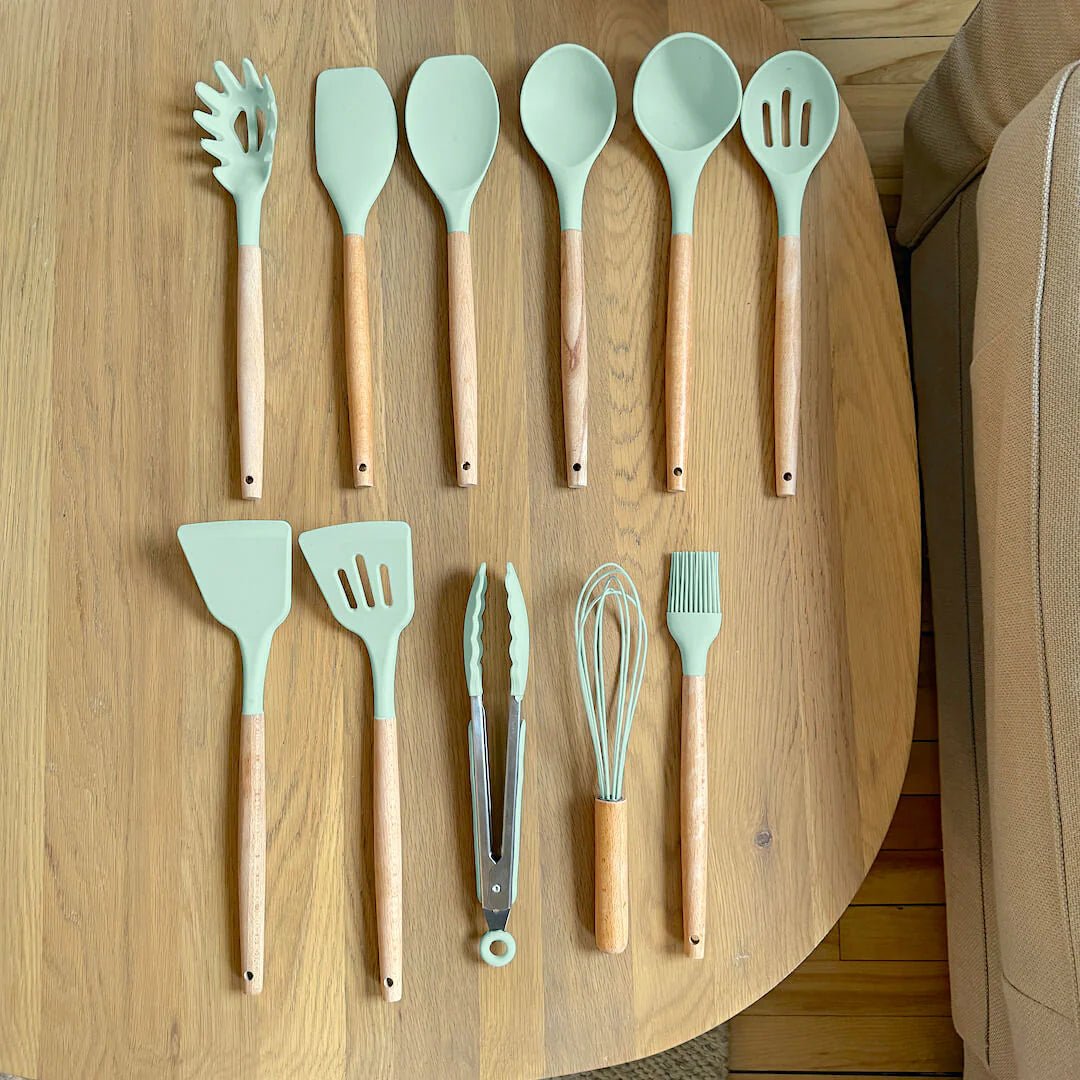 BPA-Free Silicone Cooking Utensils Set – Elegant Kitchen Tools for Safe Culinary Adventures 7