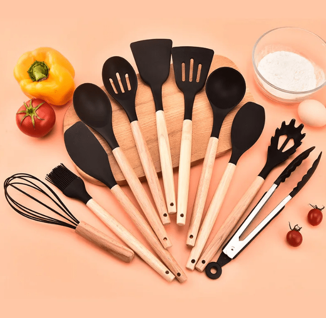 BPA-Free Silicone Cooking Utensils Set – Elegant Kitchen Tools for Safe Culinary Adventures 9
