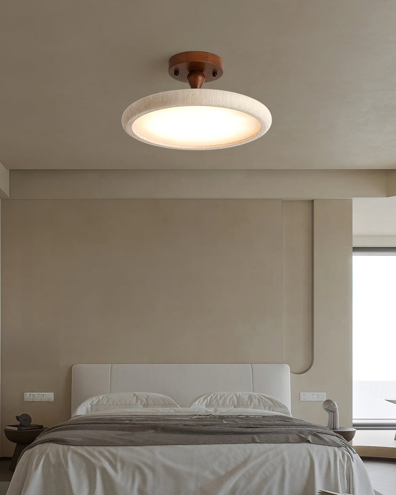 Bailey Ceiling Light Fixture – Natural Elegance with Modern Ambiance 4