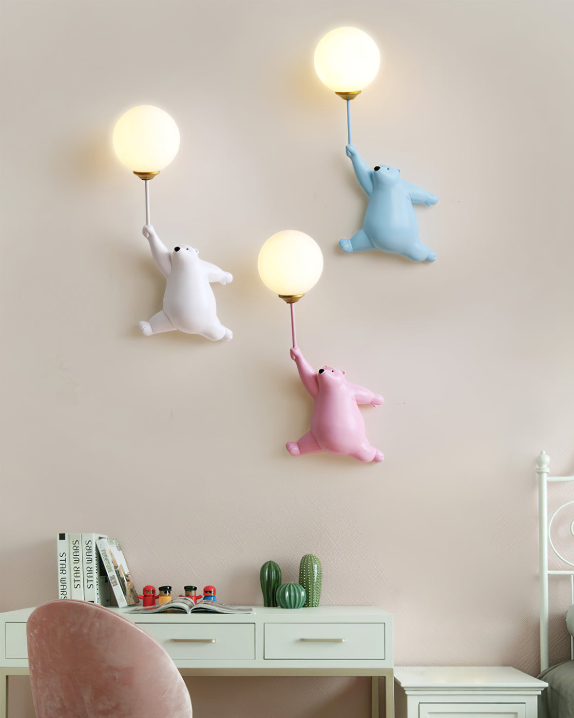 Bear Balloon Wall Lamp – Whimsical Light for Cozy Spaces 5