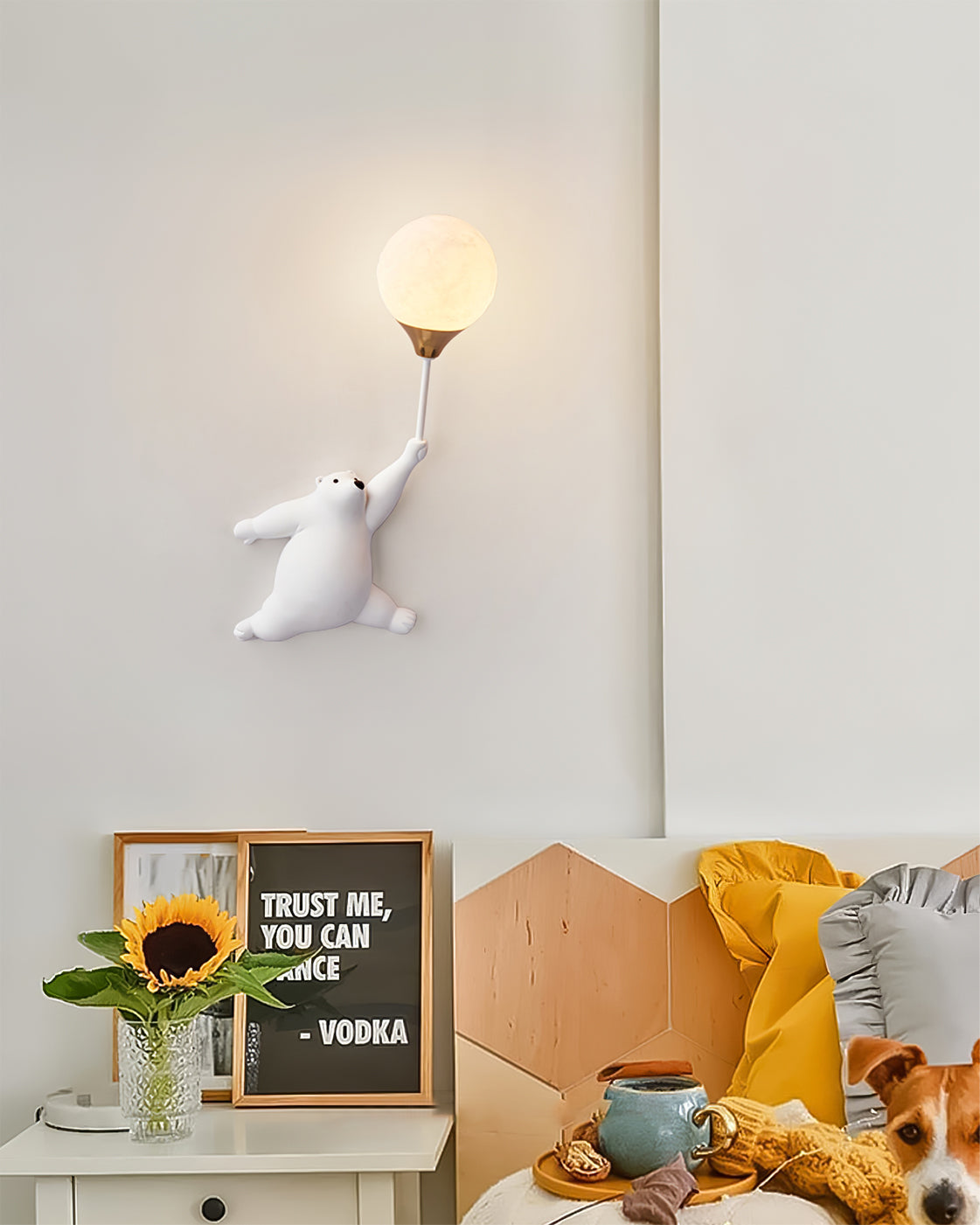 Bear Balloon Wall Lamp – Whimsical Light for Cozy Spaces 6