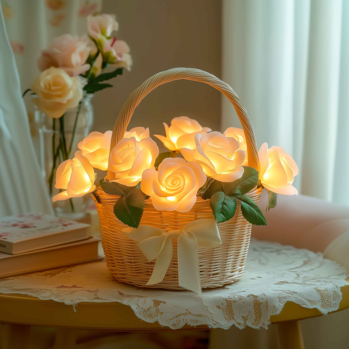 BloomBasket Light – Charming LED Flower Basket Glow 3