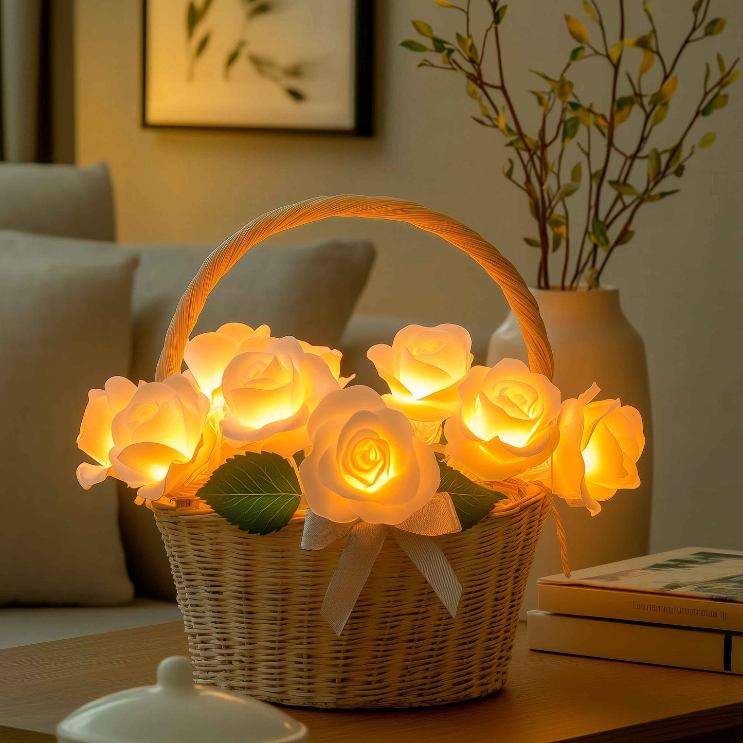 BloomBasket Light – Charming LED Flower Basket Glow 4