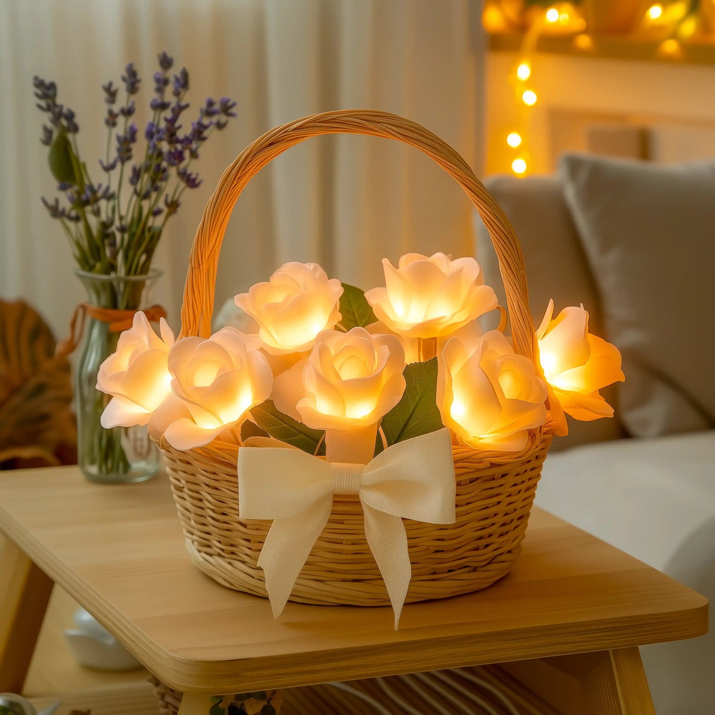 BloomBasket Light – Charming LED Flower Basket Glow 5