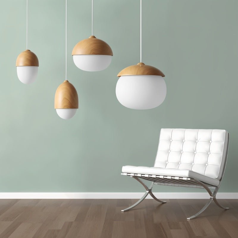 Castanea Scandinavian Hanging Lamp – Elegant Glow for Modern Spaces 4
