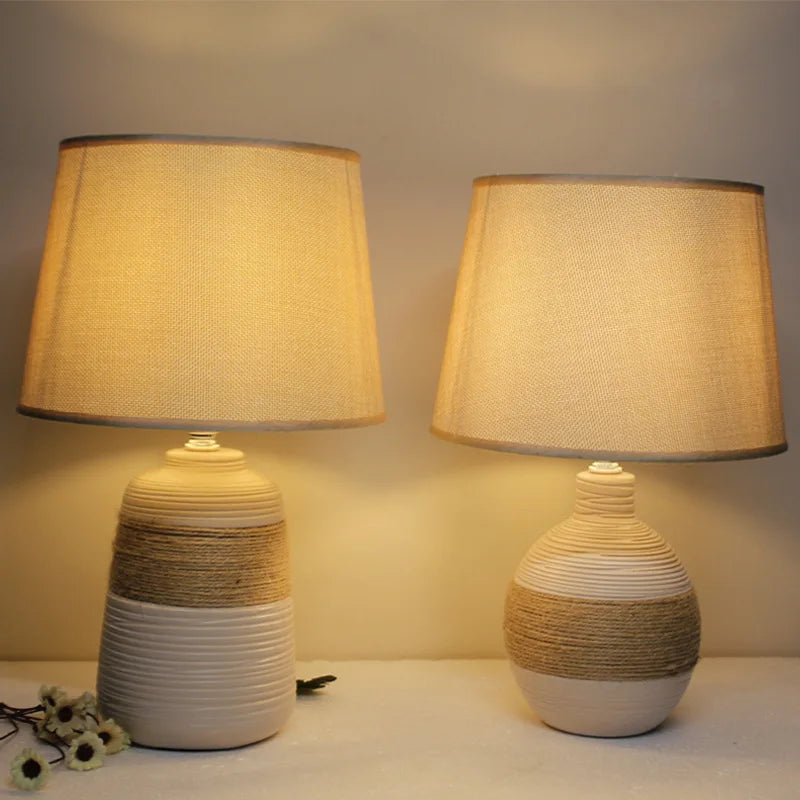 Ceramic Bedside Lamp – Warm Light for Relaxing Nights 2