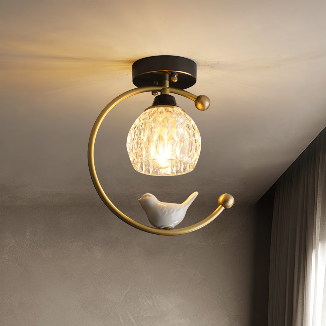 Ceramic Bird Ceiling Light Fixture – Elegant Design for Stylish Spaces 4