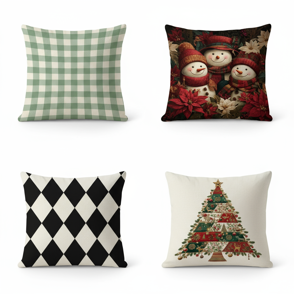 Checked Cushion Cover 40x40 – Chic Design for Cozy Spaces 2