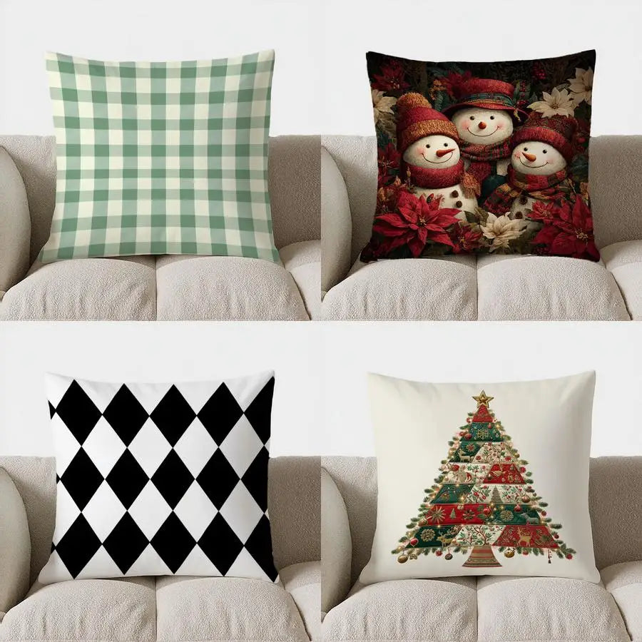 Checked Cushion Cover 40x40 – Chic Design for Cozy Spaces 7