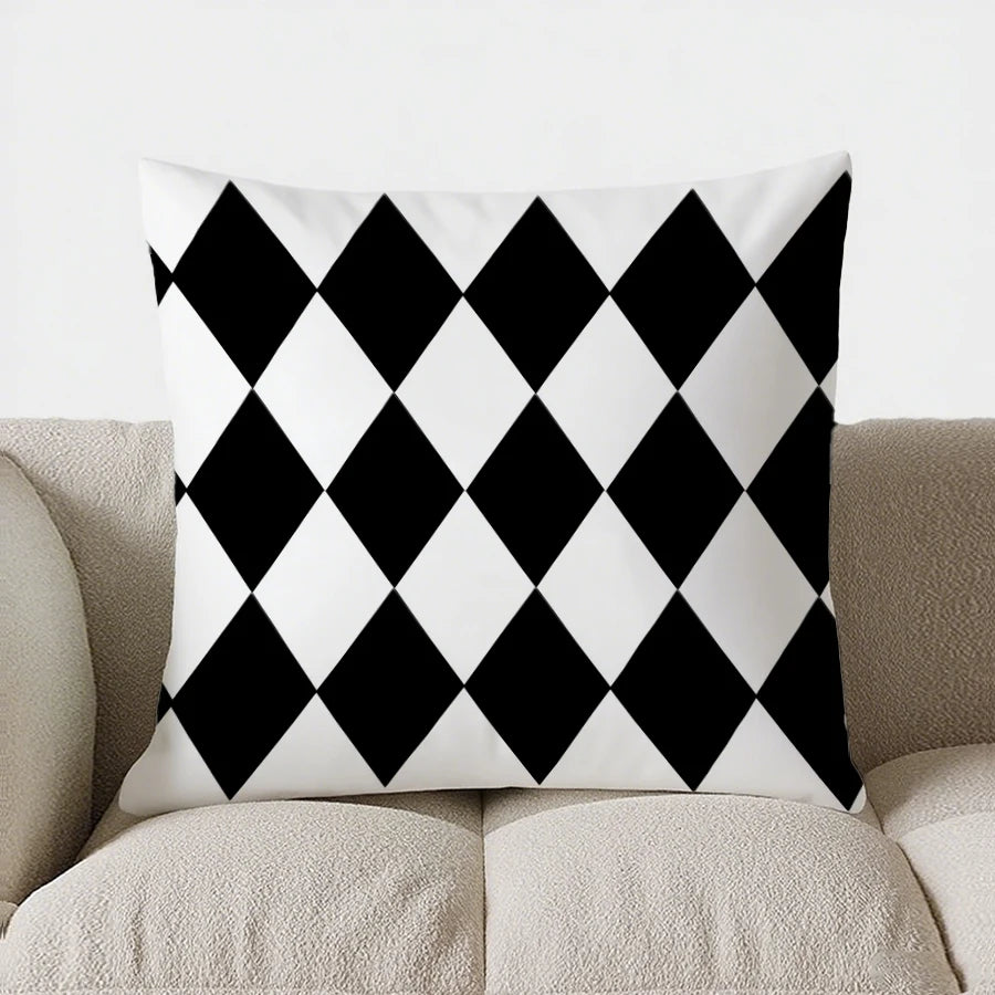 Checked Cushion Cover 40x40 – Chic Design for Cozy Spaces 9