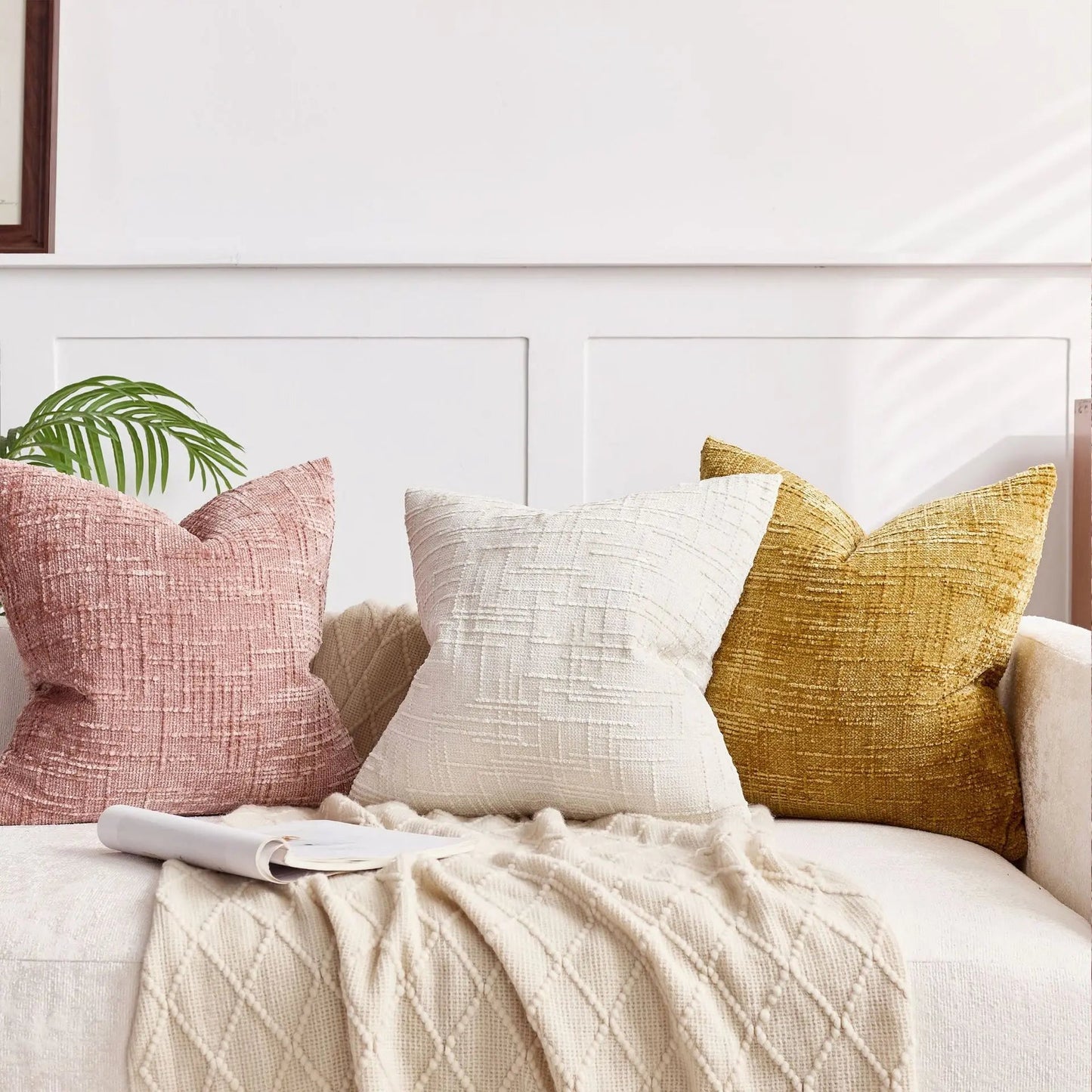 Chenille Rough Yarn Pillow Cover – Elegant Texture for Cozy Spaces 3
