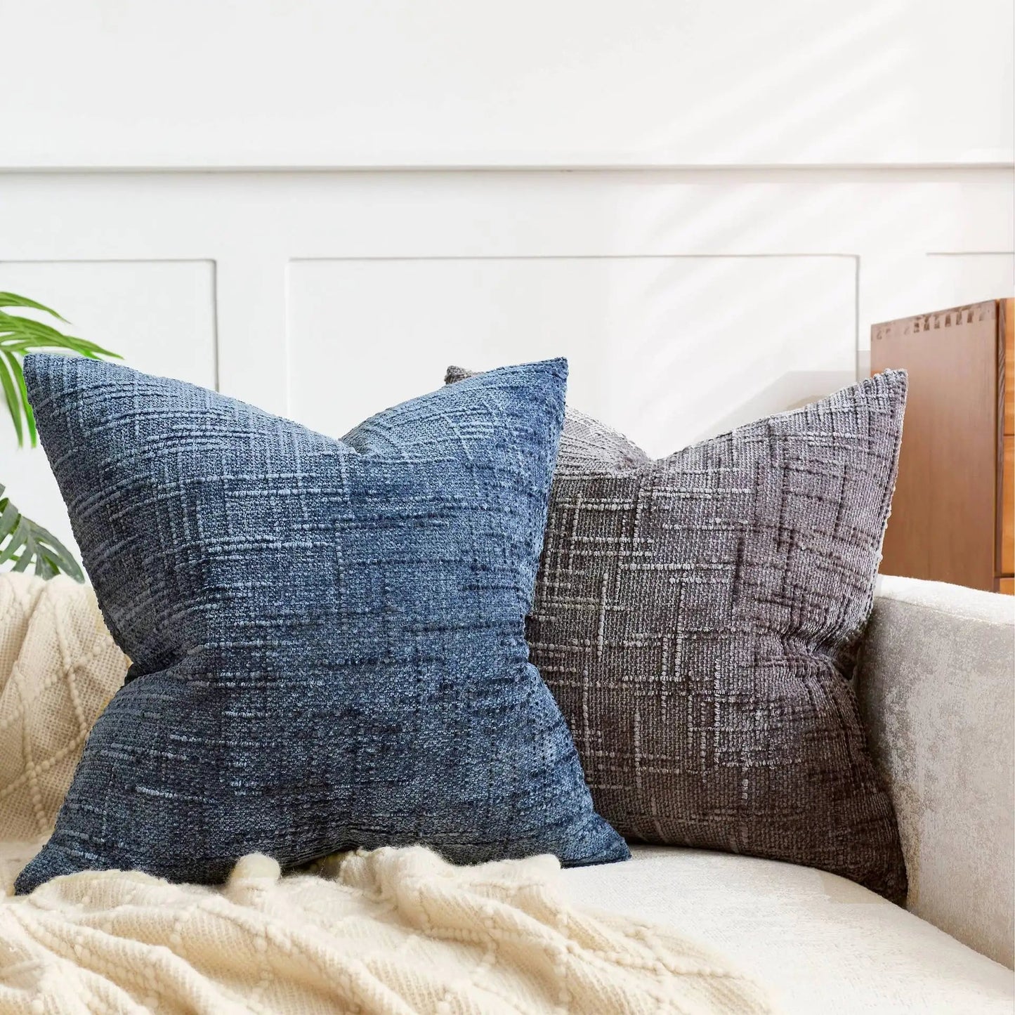 Chenille Rough Yarn Pillow Cover – Elegant Texture for Cozy Spaces 4