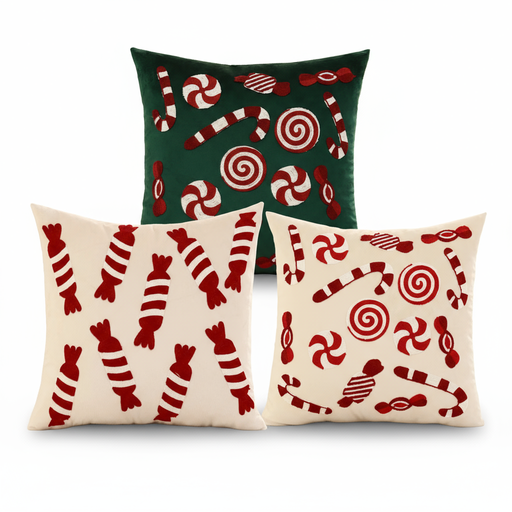 Christmas Cushion Cover With Snowflakes – Luxurious Velvet For A Festive Touch 2
