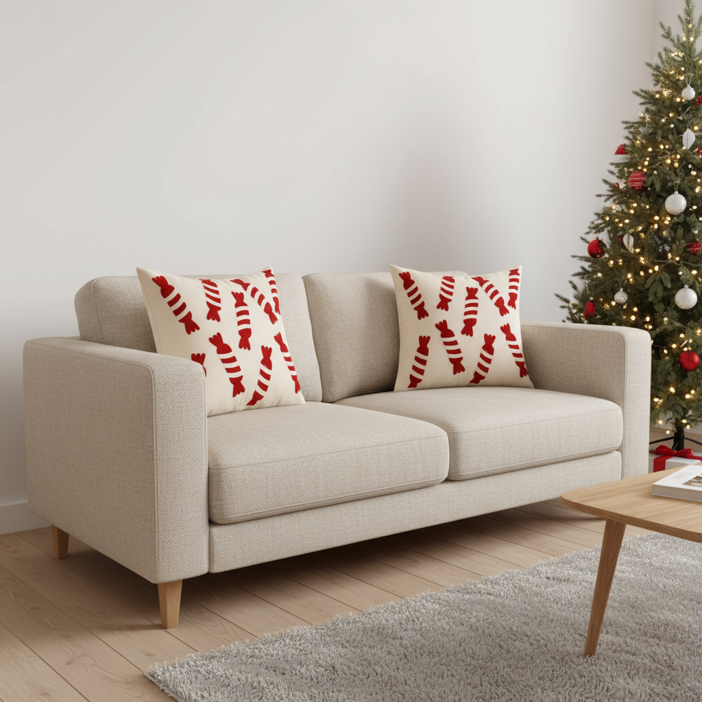 Christmas Cushion Cover With Snowflakes – Luxurious Velvet For A Festive Touch 3