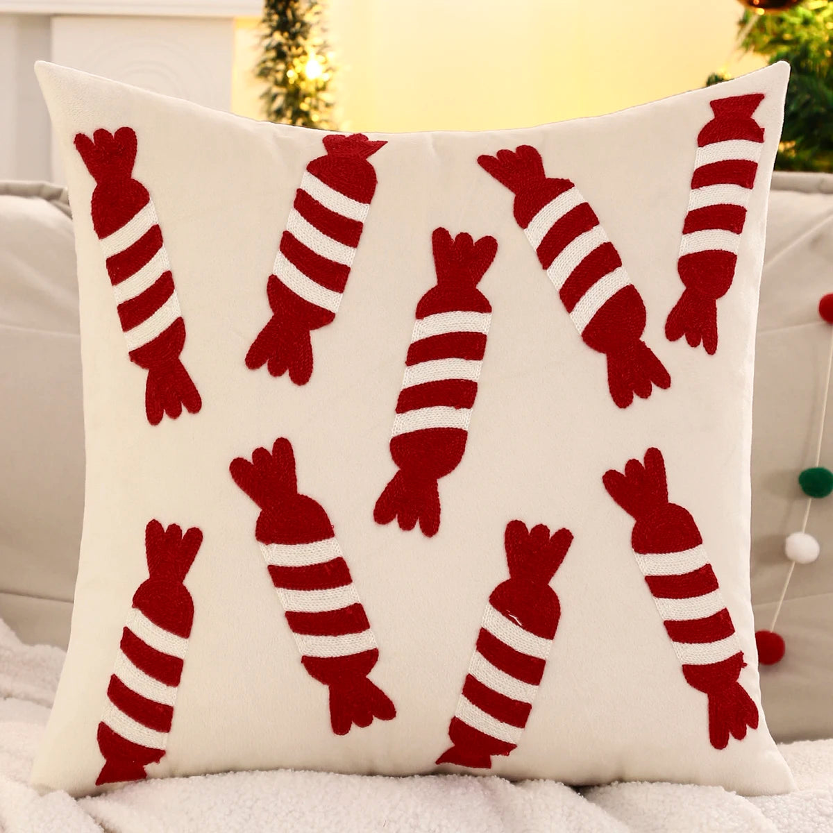 Christmas Cushion Cover With Snowflakes – Luxurious Velvet For A Festive Touch 7