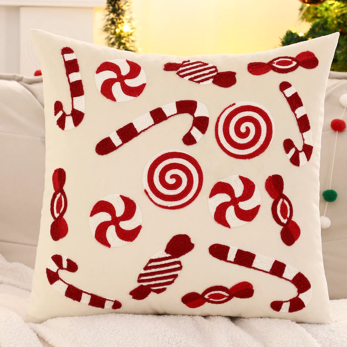 Christmas Cushion Cover With Snowflakes – Luxurious Velvet For A Festive Touch 9