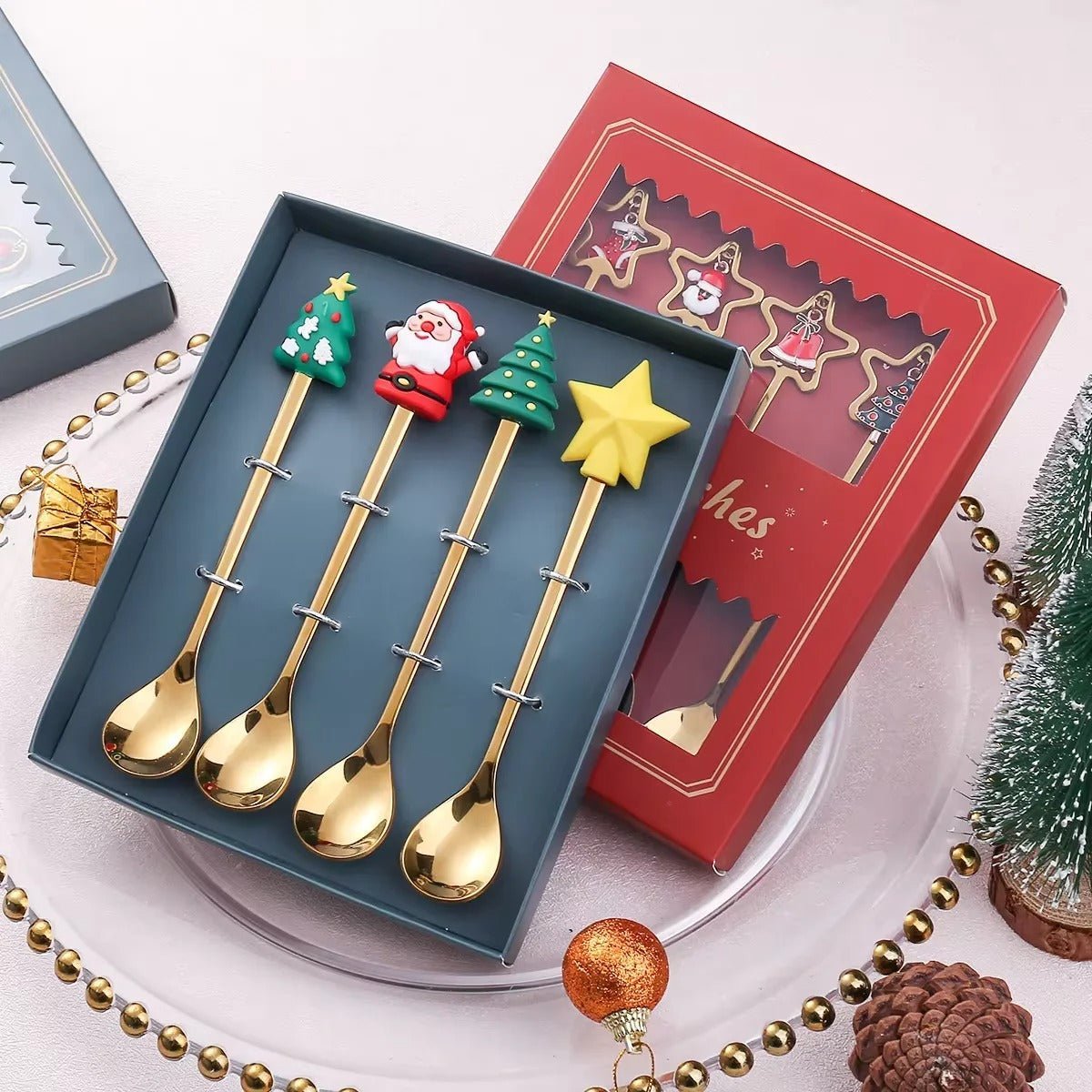 Christmas Dessert Spoon Set – Charming Cutlery for Festive Moments 2