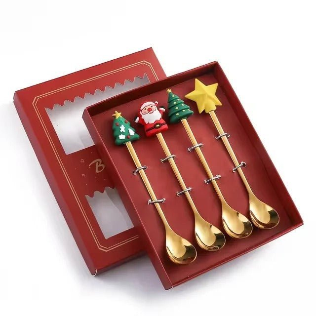 Christmas Dessert Spoon Set – Charming Cutlery for Festive Moments 7