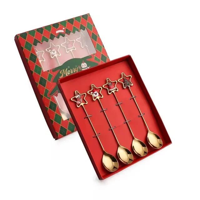 Christmas Dessert Spoon Set – Charming Cutlery for Festive Moments 8