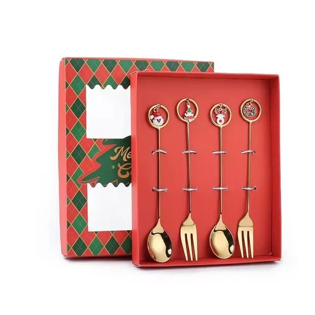 Christmas Dessert Spoon Set – Charming Cutlery for Festive Moments 9