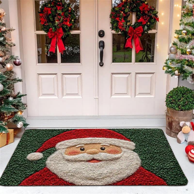 Christmas Door Mat Red Santa Claus – Joyful Addition for Your Holiday Decor 2