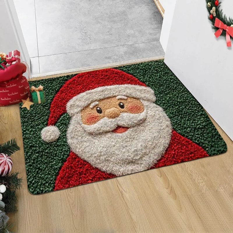 Christmas Door Mat Red Santa Claus – Joyful Addition for Your Holiday Decor 3
