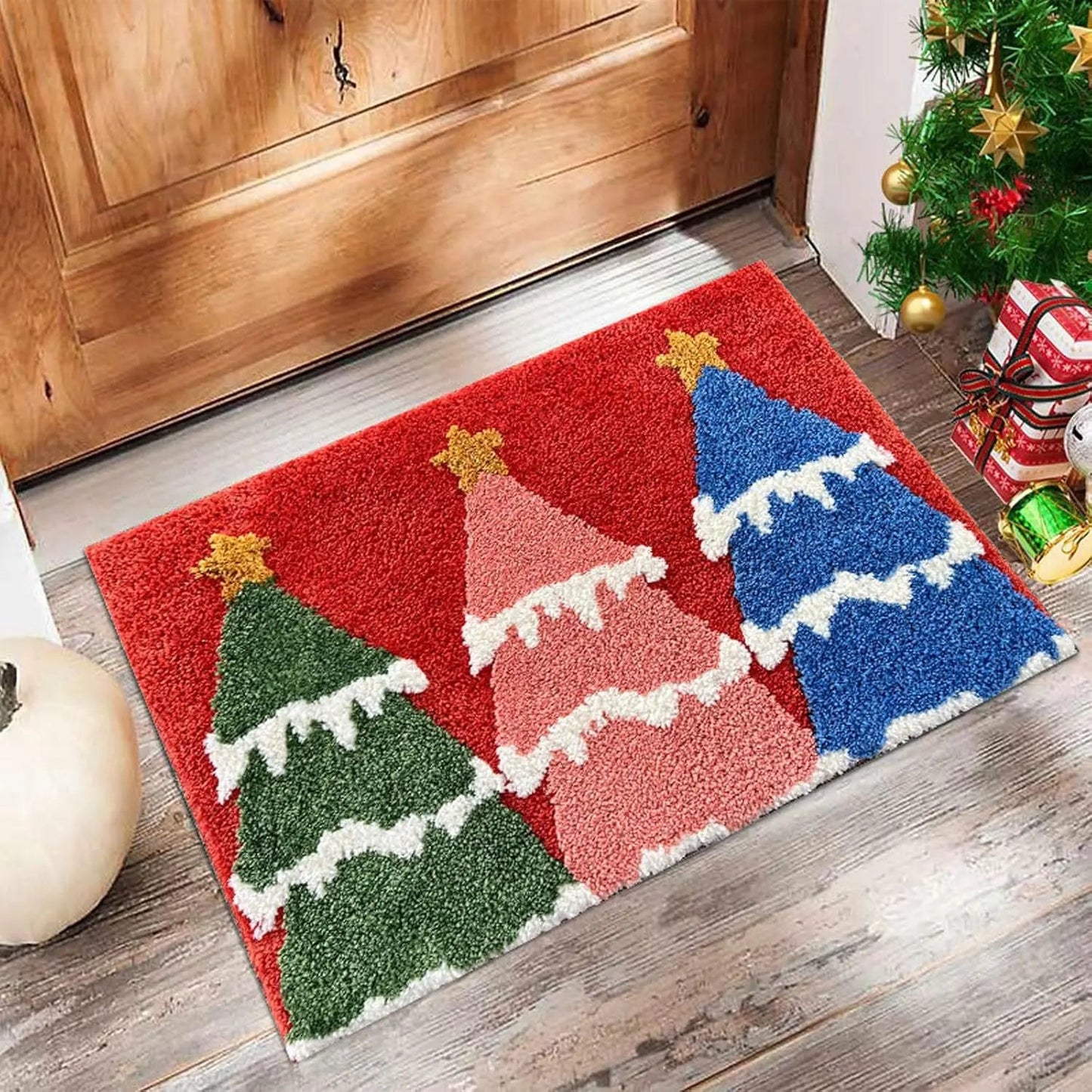 Christmas Door Mat Red Santa Claus – Joyful Addition for Your Holiday Decor 6